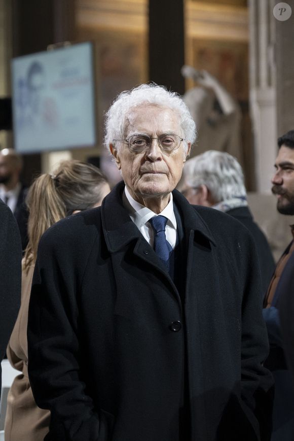 Lionel Jospin lors de la cérémonie d'État pour l'intronisation de Missak Manouchian et de sa femme Mélinee au Panthéon à Paris le 21 février 2024. © Eliot Blondet / Pool / Bestimage