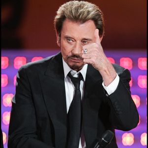 Archives - Johnny Hallyday lors de l'enregistrement de l'émission "Tenue de soirée à Nantes le 24 novembre 2007.

Photo : Guillaume Gaffiot/Bestimage