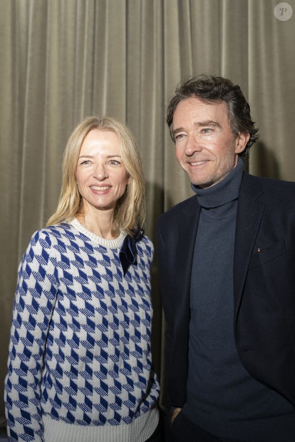 Delphine Arnault et Antoine Arnault lors du défilé Dior Homme Automne/Hiver 2026-2027 dans le cadre de la semaine de la mode à Paris le 21 janvier 2026 à Paris, France.Photo by Eliot Blondet/ABACAPRESS.COM