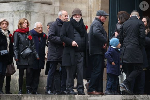 Thomas Stern arrivant à la cérémonie d'enterrement de Catherine Laborde à l'église Saint-Roch à Paris, France, le 6 février 2025. Photo by Jerome Domine/ABACAPRESS.COM