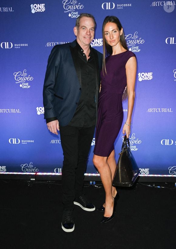 Exclusif - Garou (maître de cérémonie) et sa compagne Emily - Premier dîner caritatif de la Fondation One Drop au Pavillon Dauphine à Paris. © Coadic Guirec/Bestimage