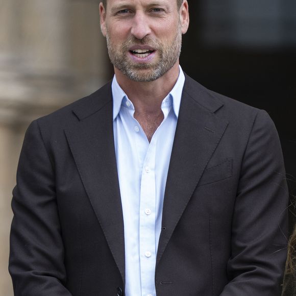 Le prince William, prince de Galles, et Catherine (Kate) Middleton, arborant des cheveux blonds, visitent les jardins, récemment transformés, du musée d'histoire naturelle à Londres, le 4 septembre 2025. © GOFF  / BESTIMAGE