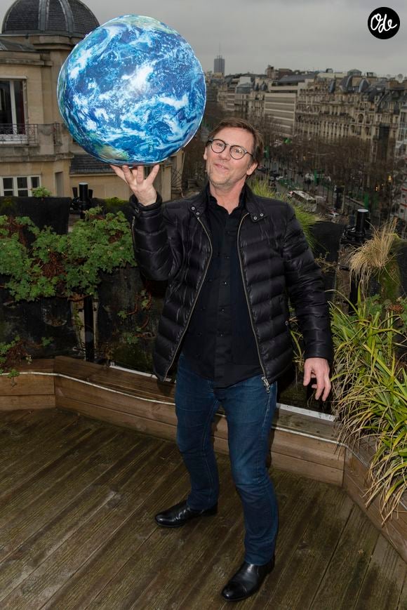 Laurent Romejko au Forum international de la météo et du climat à Paris, le 23 mars 2018.

© Pierre Perusseau / Bestimage