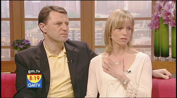 Kate et Gerry McCann abordent la tragique affaire liée à la disparition de leur petite fille Maddie à la télévision anglaise - 2008 (GOFF INF / BESTIMAGE).