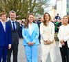 Des festivités célébrées comme il se doit lors de plusieurs événements autour de la date exacte : le 21 avril
Le roi Frederik et la reine Mary de Danemark et leurs enfants célèbrent le 18ème anniversaire de la princesse Isabella de Danemark à l'Hôtel de Ville d'Aaarhus, le 11 avril 2025. Le prince Christian de Danemark, le prince Vincent de Danemark et la princesse Josephine de Danemark étaient également présents. Backgrid USA / Bestimage