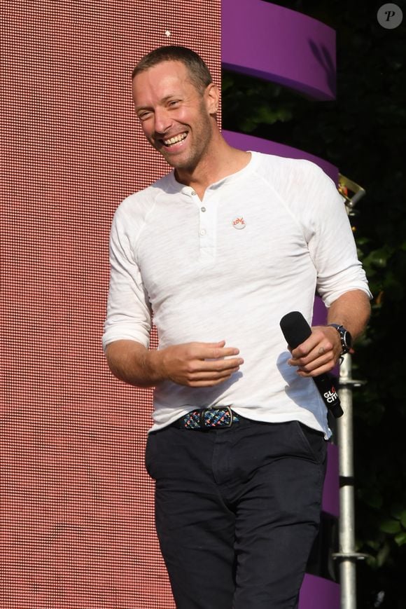 Chris Martin à la soirée 2018 Global Citizens Music Festival à Central Park à New York, le 29 septembre 2018