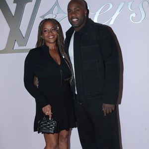 Luthna Plocus et Teddy Riner - Photocall du Défilé de Mode Louis Vuitton Homme, Mode Masculine prêt-à-porter Automne/Hiver 2025-2026 dans le cadre de la Fashion Week de Paris, France, le 21 Janvier 2025. 

© Bertrand Rindoff / Bestimage