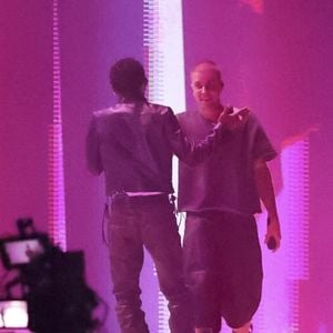 Justin Bieber le deuxième jour du premier week-end du 2026 Coachella Valley Music and Arts Festival à Indio, en Californie. Le 11 avril 2026. © Backgrid USA / Bestimage