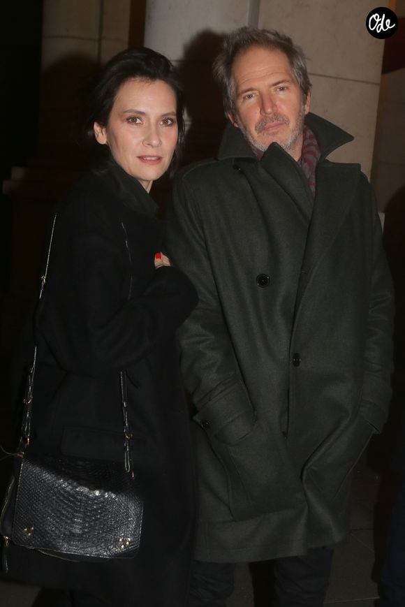 Exclusif - Géraldine Pailhas et son mari Christopher Thompson - Arrivée des people à la 10ème édition du Prix Beauté Stars "Madame Figaro" au théâtre Edouard VII à Paris, le 5 février 2018. © CVS/Bestimage