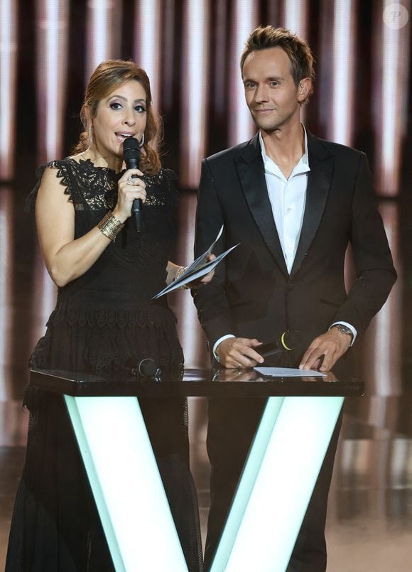 Léa Salamé et Cyril Féraud - 39ème cérémonie des Victoires de la musique à la Seine musicale de Boulogne-Billancourt, France, le 9 février 2024. © Coadic Guirec/Bestimage