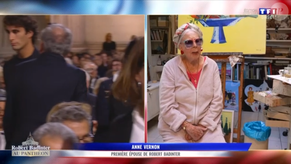 Anne Vernon, la première épouse de Robert Badinter, capture d'écran TF1