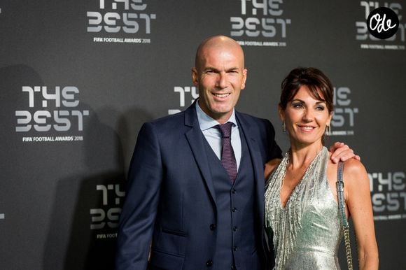 Zinedine Zidane et sa femme Véronique - Les célébrités arrivent à la cérémonie des Trophées Fifa 2018 au Royal Festival Hall à Londres, Royaume Uni, le 25 septembre 2018. © Cyril Moreau/Bestimage