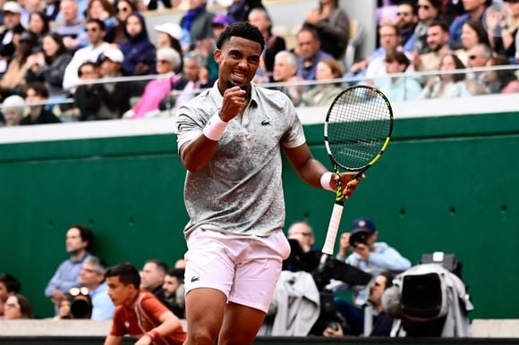 Arthur Fils ( France ) celebrates during the 2025 French Open at Roland Garros on May 26, 2025 in Paris, France. © Dante Badano/PSNewz/Bestimage