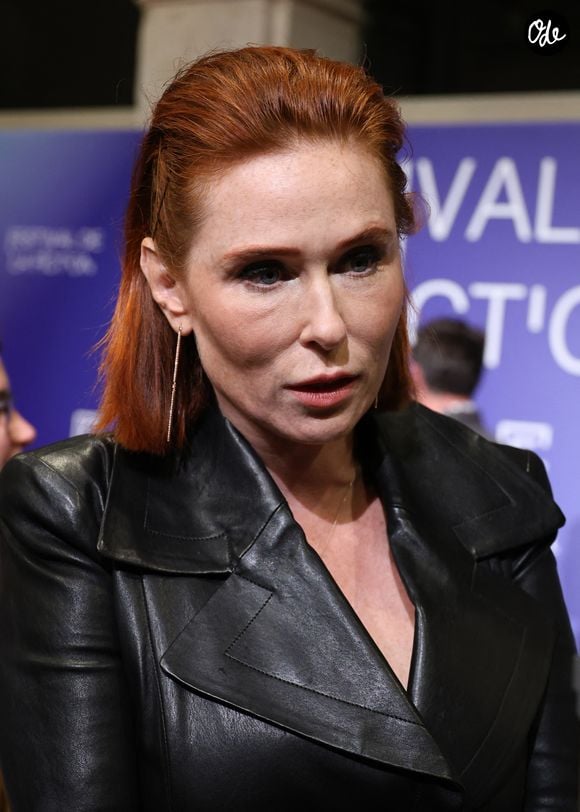 Audrey Fleurot sur le tapis rouge lors de la 28ème édition du festival de la Fiction à la Rochelle le 17 septembre 2026. © Denis Guignebourg / Bestimage