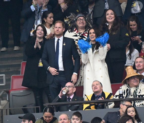 Le prince Harry et Meghan Markle assistent à la cérémonie d'ouverture des "Invictus Games Vancouver Whistler 2025" au Canada le 8 février 2025.