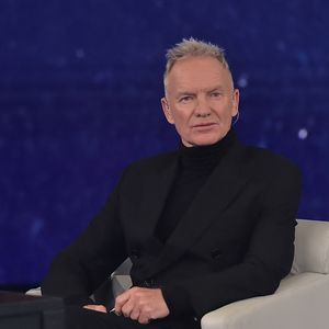 Le chanteur Sting est l'invité de l'émission Che tempo che fa à Milan le 8 décembre 2024.