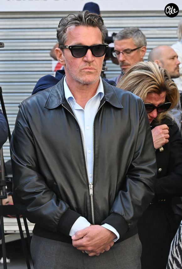 Benjamin Castaldi - Sorties des obsèques de Loana Petrucciani en la cathédrale Sainte-Réparate à Nice le 10 avril 2026. L’ancienne star de téléréalité a été retrouvée morte dans son appartement niçois par les autorités, le 25 mars dernier. © Bruno Bebert/Bestimage