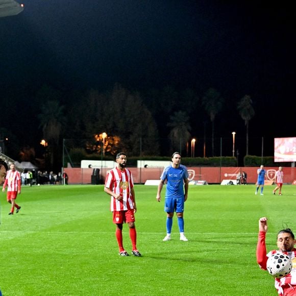 Louis Ducruet durant la première édition du « match des légendes » opposant l'équipe des Légendes, les anciens de Cannes, à l'équipe des Etoiles avec pour capitaine Didier Deschamps, au stade Pierre de Coubertin à Cannes, le 30 octobre 2025. Les Légendes cannoises, coachées par Luis Fernandez et supportées par Zinedine Zidane qui portait les couleurs cannoises, mais qui n'a pas joué, ont remporté le match 3 à 2. Tous les bénéfices de la soirée seront reversés aux associations les Etoiles de l'Espoir, à l'association Adrien et à l'association Clin d'Oeil, qui oeuvrent pour les plus démunis et la jeunesse. © Bruno Bebert / Dominique Jacovides / Bestimage