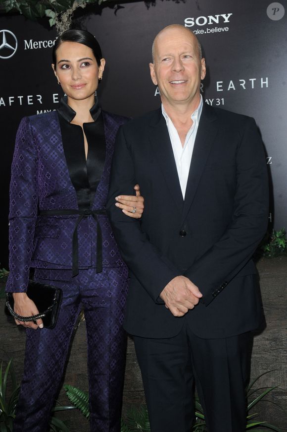Bruce Willis et sa femme Emma Heming - People a la premiere du film "After Earth" au Ziegfeld Theater a New York. Le 29 mai 2013. FAMEFLYNET / BESTIMAGE