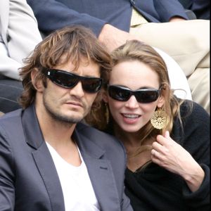 Bixente Lizarazu et Claire Keim à Roland Garros en 2009.RINDOFF-JACOVIDES / BESTIMAGE