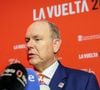 "Très bel évènement à Courchevel au club INEOS avec S.A.S. le Prince Albert II de Monaco. Merci à toute l’organisation pour ce fabuleux moment de partage et de transmission", a-t-il écrit sur Instagram

Le prince Albert II de Monaco lors de la présentation de la Vuelta 2026, le tour d'Espagne cycliste qui démarre à Monaco dans la salle des Etoiles au sporting Monte-Carlo le 17 décembre 2025.

© Claudia Albuquerque / Bestimage