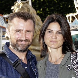 Alexandre Brasseur et son ex épouse Juliette lors de l'inauguration de la Fête des Tuileries, à Paris, en France, le 24 juin 2016. Photo de Vim/Abaca