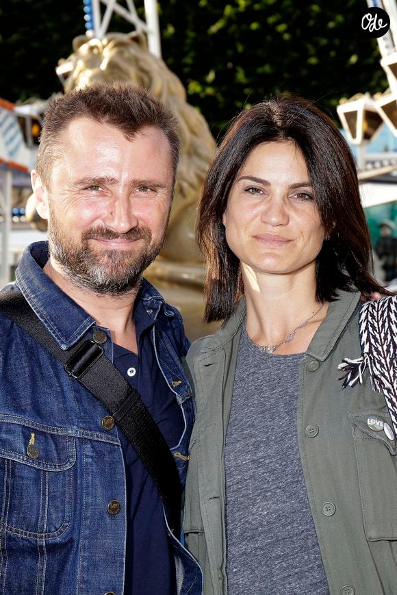 Alexandre Brasseur et son ex épouse Juliette lors de l'inauguration de la Fête des Tuileries, à Paris, en France, le 24 juin 2016. Photo de Vim/Abaca