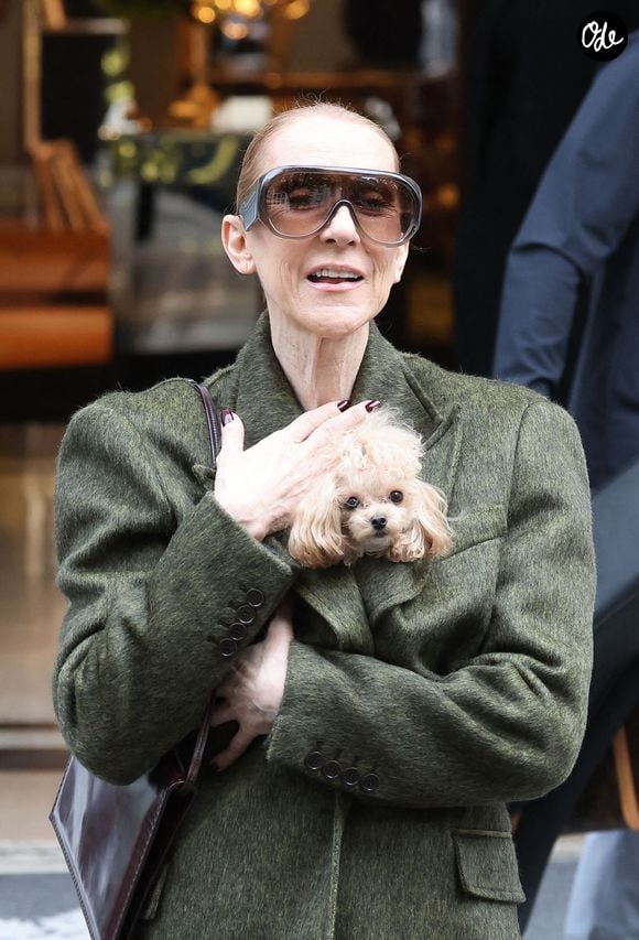 Céline Dion quitte l'hôtel "Royal Monceau" avec ses fils Nelson et Eddy et sa chienne Madisonaprès sa série de concerts à Paris le 19 octobre 2026. 

© Cyril Moreau/Bestimage