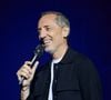 L'année 2025 s'annonce intense pour Gad Elmaleh. 

Exclusif - Gad Elmaleh - Show Solidarité Maroc, organisé par G.Elmaleh, R.Bougheraba et R.Frayssinet, au Dôme de Paris. Le 2 octobre 2023. 
Le show a fait salle comble devant 4000 personnes et a rapporté 435 000 euros. L'intégralité des recettes sera reversée au "fond spécial 126". 
© Cyril Moreau / Bestimage