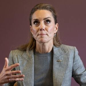 La princesse de Galles visite la RAF Coningsby pour en savoir plus sur le rôle opérationnel de la station, voir un avion Typhoon et visiter la nouvelle installation de formation synthétique Typhoon Future, à Boston, Lincolnshire, Royaume-Uni, le 2 octobre 2025. Photo by Julien Burton / Bestimage