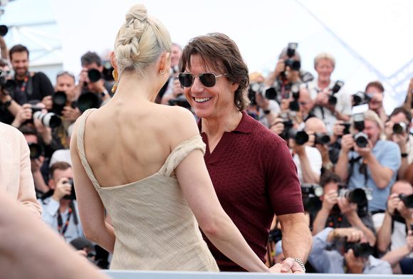 Pom Klementieff et Tom Cruise - Photocall de "Mission Impossible : The Final Reckoning" lors du 78ème Festival International du Film de Cannes, le 14 mai 2025.
© Jacovides-Moreau / Bestimage