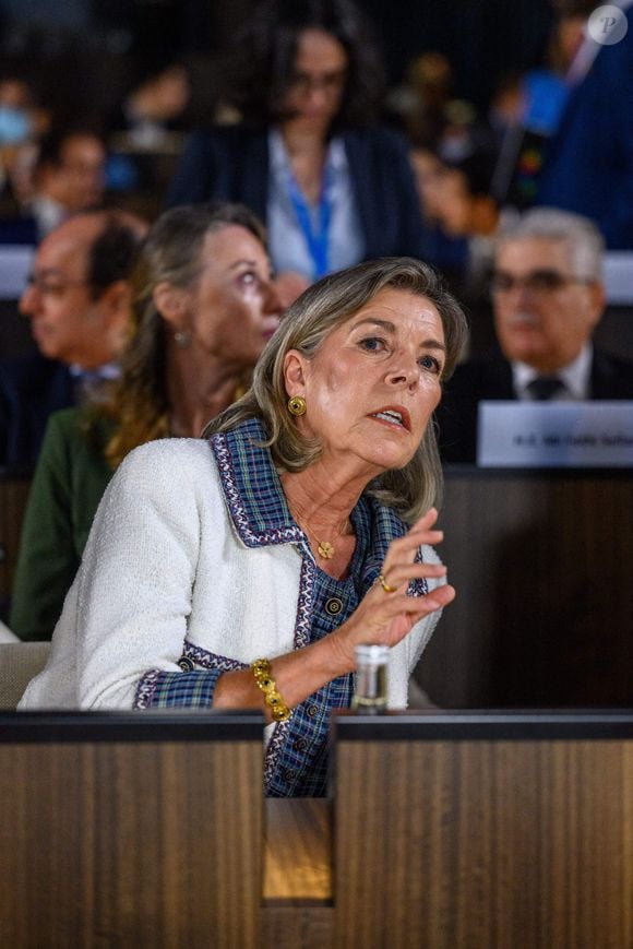 La princesse Caroline de Hanovre assiste à une conférence au siège de l'Unesco à Paris, France, le 9 septembre 2022, Photo par Ammar Abd Rabbo/ABACAPRESS.COM