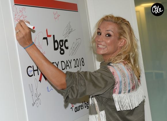 Elodie Gossuin-Lacherie (Miss France 2001) lors de la 14ème édition du Charity Day dans la salle des marchés de la société de courtage Aure BGC au profit des 7 associations participantes à Paris; France, le 11 septembre 2018. © Veeren/Bestimage