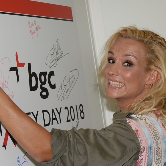 Elodie Gossuin-Lacherie (Miss France 2001) lors de la 14ème édition du Charity Day dans la salle des marchés de la société de courtage Aure BGC au profit des 7 associations participantes à Paris; France, le 11 septembre 2018. © Veeren/Bestimage