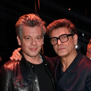 Benjamin Biolay et Marc Lavoine - Backstage - Enregistrement de l'émission "La fête de la Chanson française" à Paris, diffusée le 29 novembre sur France 2. Le 7 novembre 2022
Cyril Moreau-Veeren / Bestimage