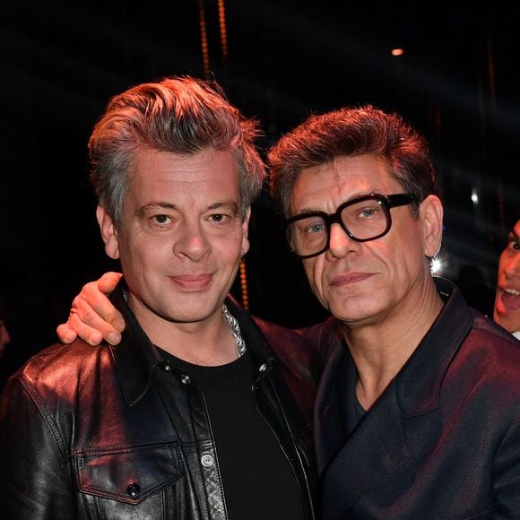 Benjamin Biolay et Marc Lavoine - Backstage - Enregistrement de l'émission "La fête de la Chanson française" à Paris, diffusée le 29 novembre sur France 2. Le 7 novembre 2022
Cyril Moreau-Veeren / Bestimage