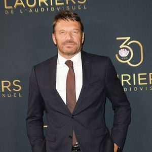 Samuel Le Bihan - Photocall de la 30ème cérémonie des Lauriers de l'audiovisuel au théâtre Marigny à Paris le 24 février 2025.  © Coadic Guirec/Bestimage