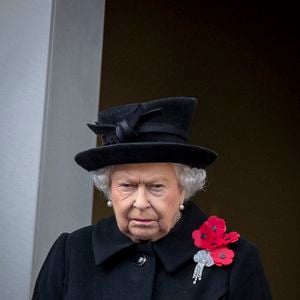 La reine Elisabeth II d’Angleterre lors de la cérémonie du centenaire de l'armistice du 11 novembre 1918 au palais de Whitehall à Londres, Royaume Uni, le 11 novembre 2018. EXPRESS SYNDICATION / BESTIMAGE
