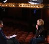 Exclusif - Clémentine Célarié lors de l'enregistrement de l'émission "Olympiascope" au théâtre Antoine, présentée par B.Montiel et diffusée le 2 mai 2025 sur Olympia TV, au théâtre Antoine à Paris, France, le 18 février 2025. © Denis Guignebourg/Bestimage