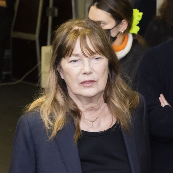 Exclusif - Jane Birkin - Backstage de l'émission spéciale "Unis pour l'Ukraine" à la Maison de la Radio et de la Musique, diffusée en direct sur France 2 et présentée par Nagui et Leïla.Kaddour à Paris le 8 mars 2022.  © Cyril Moreau / Jack Tribeca / Bestimage
