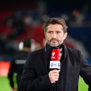 Bixente Lizarazu journaliste pour TF1 lors du match de qualification pour la Coupe du Monde de la FIFA 2026 France VS Azerbaïdjan au Parc des Princes le 10 octobre 2025, à Paris, France. 
Photo par Victor Joly/ABACAPRESS.COM