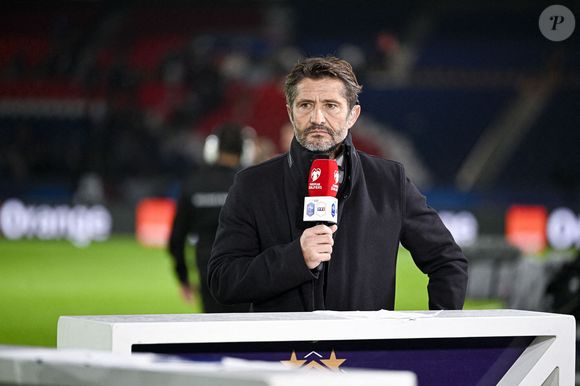Bixente Lizarazu journaliste pour TF1 lors du match de qualification pour la Coupe du Monde de la FIFA 2026 France VS Azerbaïdjan au Parc des Princes le 10 octobre 2025, à Paris, France. 
Photo par Victor Joly/ABACAPRESS.COM