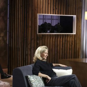 Exclusif - Claire Chazal, sur plateau de la nouvelle émission "Animalement Vôtre" présentée par Bernard Montiel et diffusée le 7 décembre sur France 3, à Paris, France, le 7 octobre 2025. © Jack Tribeca/Bestimage