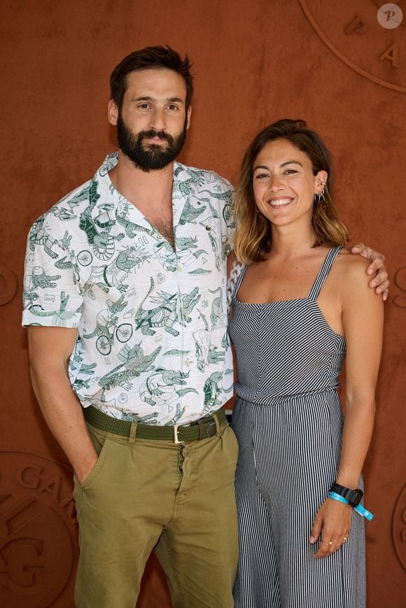Guillaume Labbé et sa soeur Constance Labbé au village lors des Internationaux de France de tennis de Roland Garros, à Paris. © Cyril Moreau/Bestimage