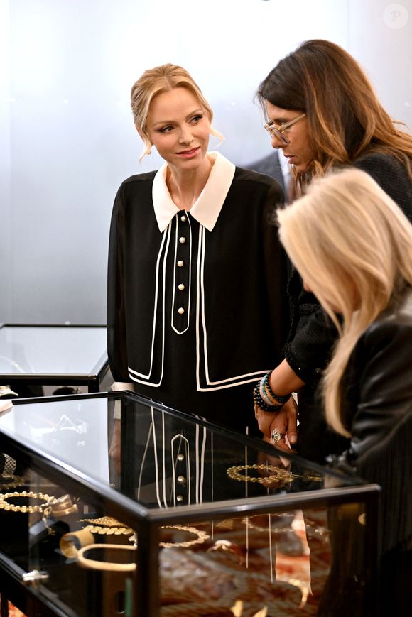 La princesse Charlene de Monaco était présente pour l'ouverture de la seconde édition du salon Joya, un salon international dédié au bijou, au One Monte-Carlo à Monaco, le 13 novembre 2025. © Bruno Bebert / Bestimage