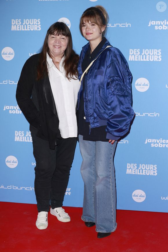 Myriam Boyer, Alice Cornillac 
Avant-première du film Des jours meilleurs au cinéma Max Linder Panorama à Paris, lundi 7 avril 2025. © Christophe Aubert via Bestimage