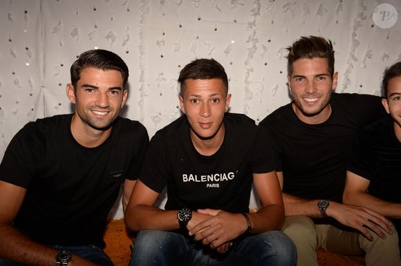 Exclusif - Enzo Zidane (fils de Zinédine Zidane), Driss Zidane (neveu de Zinédine Zidane) et Luca Zidane (fils de Zinédine Zidane) - Les célébrités lors du festival "Marrakech du Rire 2018"  à Marrakech, Maroc, le 24 juin 2018. © Rachid Bellak/Bestimage