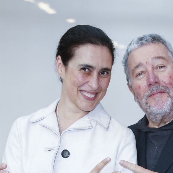 Exclusif - Philippe Starck et sa femme Jasmine - Cocktail du lancement du champagne Louis Roederer "Cristal 2008" au Palais De Tokyo à Paris le 23 mai 2018. © Olivier Borde/Bestimage