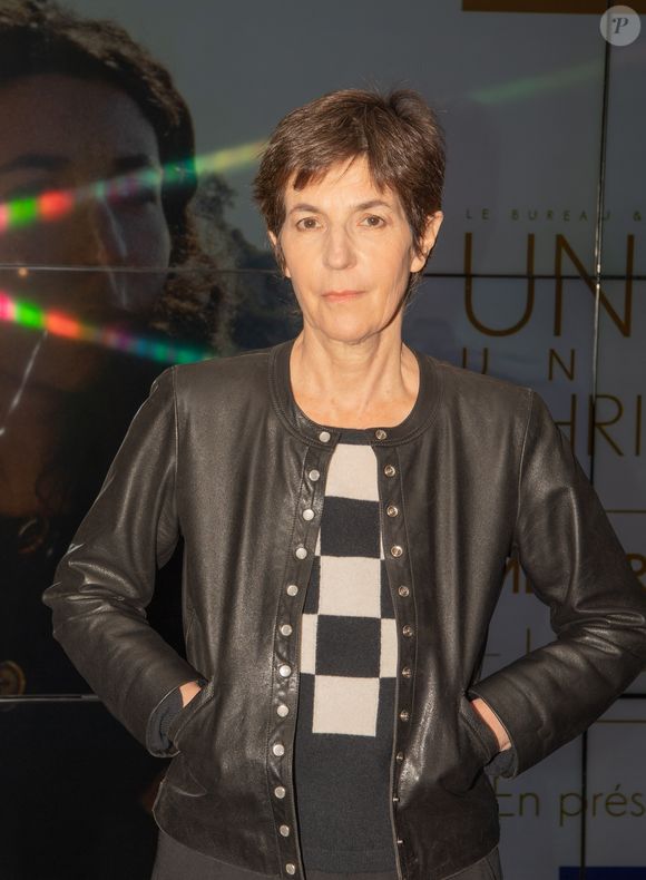 Christine Angot lors de l'avant-première de son film "Une famille" au cinéma UGC Les Halles à Paris. Le 6 mars 2024 © Sam Delpech / Bestimage