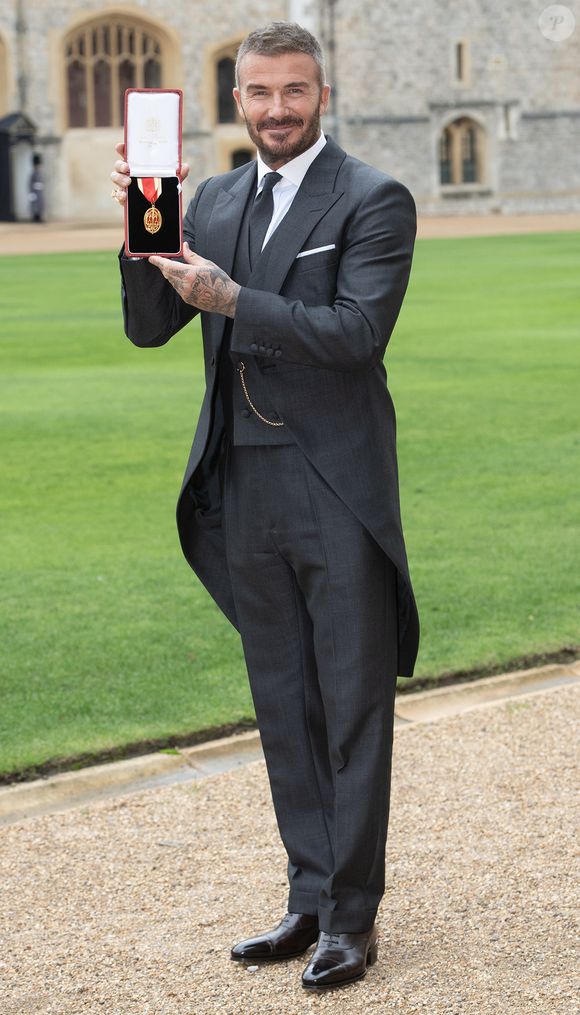 David Beckham a été décoré par le roi Charles au château de Windsor, Windsor, Berkshire, Royaume-Uni, le 4 novembre 2025. © Eddie Mulholland/WPA-Pool/Bestimage